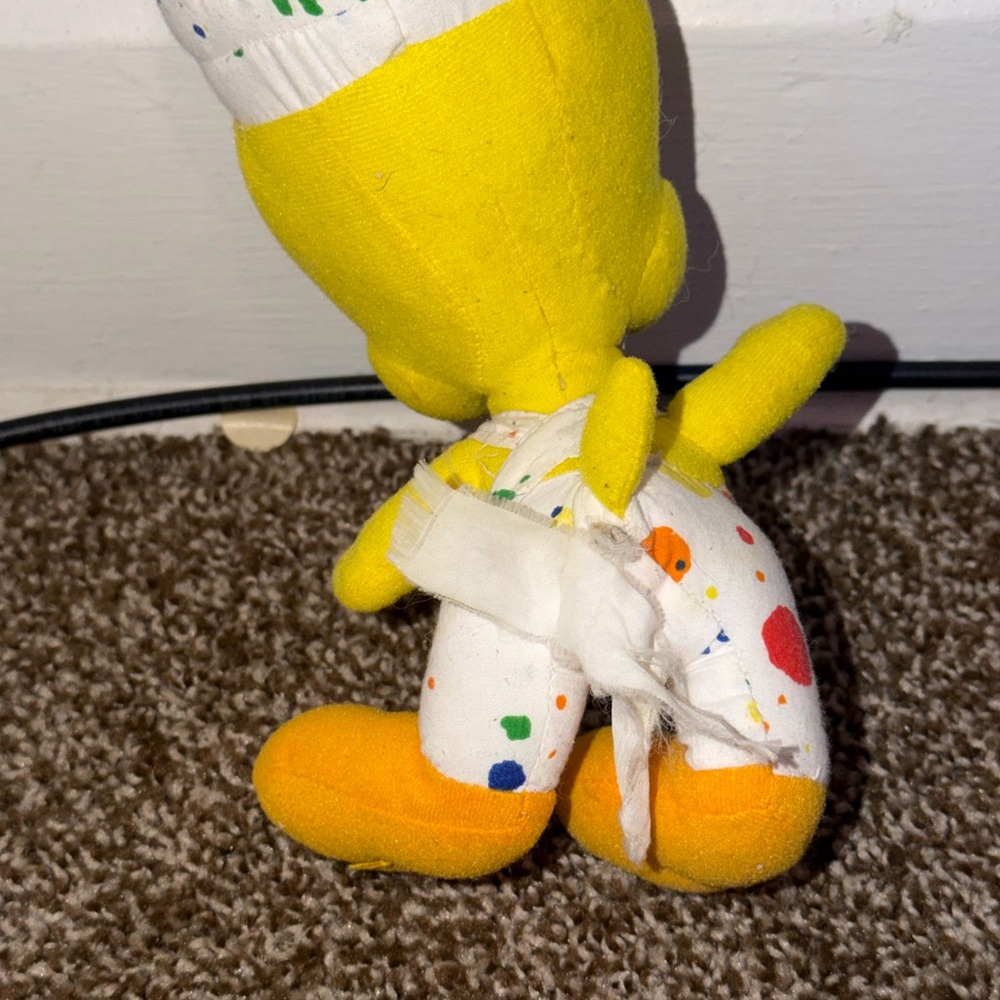 Vintage plush of Piolín painter of Looney Tunes, from 1998 - Picture 3 of 5